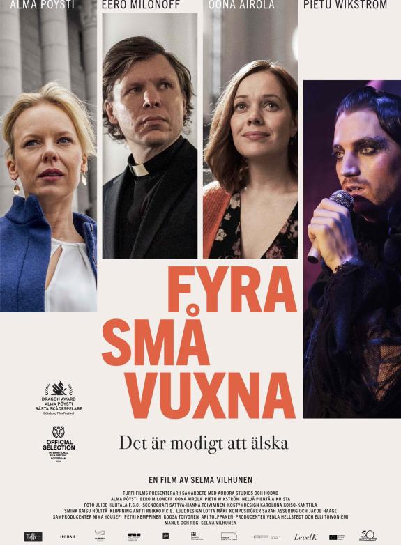 Fyra små vuxna poster