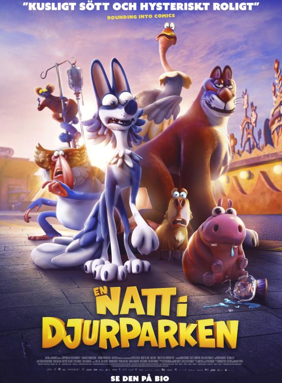 En natt i djurparken poster