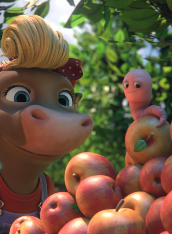 Klara Ko och äppeltjuven poster