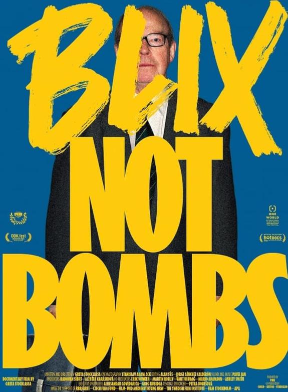 Blix Not Bombs poster