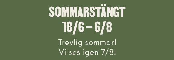 Sommarstängt 2026